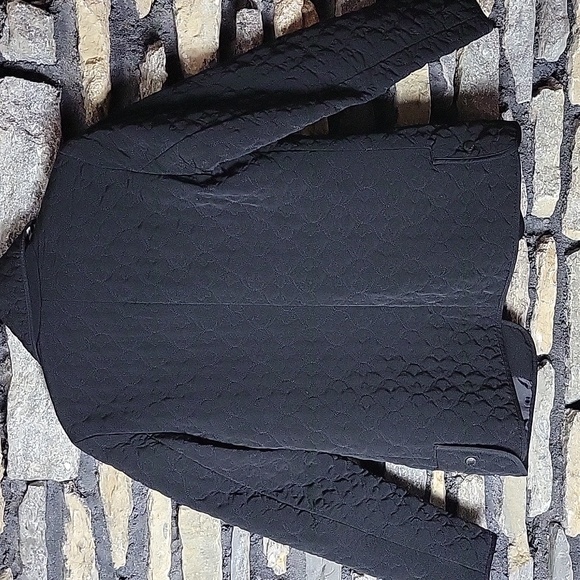 Women's  Black Quilted Jacket Size Small - Picture 10 of 11